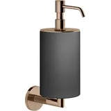 GESSI Ingranaggio, Seifenspender Wandmontage, Behälter matt schwarz, 63814030, Farbe: Kupfer