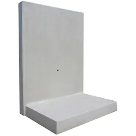 Diephaus L- Stein bewehrt Grau 180 x 100 x 100 x 8 cm