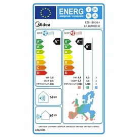 Midea Solstice Klimaanlage Inneneinheit 5,0 kW Schwarz