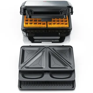 Arendo Sandwichmaker 3-in-1, 900 W, Cool Touch, Antihaft, BPA frei