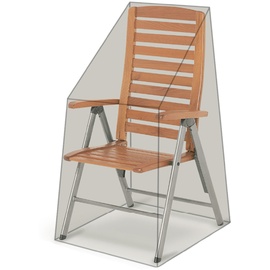 GRASEKAMP Black Premium Hochlehnerhülle 60x74x112cm / stacking chair cover / atmungsaktiv / breathable