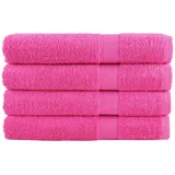 vidaXL SOLUND Handtuchset 4-tlg. rosa