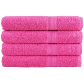 vidaXL SOLUND Handtuchset 4-tlg. rosa