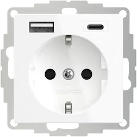 2USB Schuko-Steckdose 2USB 2U-449528 Weiß