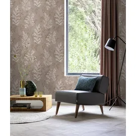 Rasch Textil Papiertapete 10 m x 0,45 m 285017 Braun