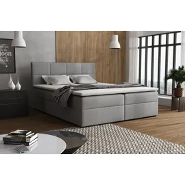 venasi Betty Boxspringbett mit Bettkästen H2/H3 GRAU - Grau