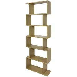 Hti-Living Bücherregal 6 Regalfächer 70189 40 x 30 x 180 cm Braun