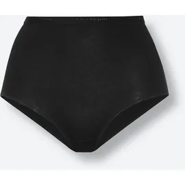 Witt Taillenslip, Damen, Gr. 44/46, 5 Stk., schwarz, 95% Baumwolle, 5% Elasthan, Unterhosen Taillenslip