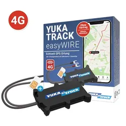 YUKAtrack IoT easyWire 4G AIO GPS Car Tracker with SIM+ Data Flat