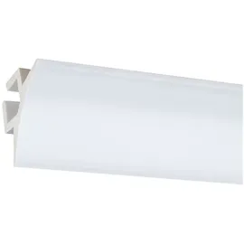 PROVISTON Licht Stuckleiste 60 x 97 x 2000 mm Moderne led Deckenleiste Kunststoff Weiß Wasserfest, Robust und Langlebig