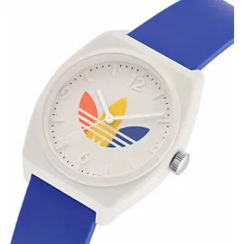 adidas Uni Uhr PROJECT TWO GRFX Kunststoff weiss AOST24070 - Blau