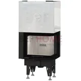 Eck Kamineinsatz BeF Feel V 7 CP mit 7 kW Hebetür rechte Seitenscheibe rechts