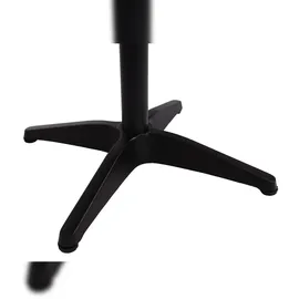 Mendler HWC-J95 Bistrotisch 70 x 70 x 73 cm schwarz/dunkelbraun