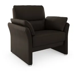 DOMO collection Sessel Pina Mikrofaser 99 x 95 x 88 cm Braun