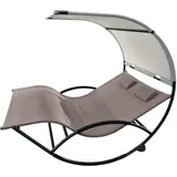 Vivere Double Chaise Rocker Relaxliege, alu