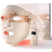 RENPHO LED Maske Gesicht mit 324 LED-Chips,Geschenke für Frauen,Rotlicht Maske Gesicht mit 850nm NIR,LED Gesichtsmaske mit 3 Modi Rote und Blaue,Tägliche Hautpflege Zuhause und Reisen