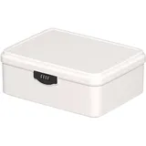 ACESOME Verschließbare Box, Abschließbare box/Box mit Zahlenschloss/Medikamentenschrank/Kiste mit Schloss/Sicherer Aufbewahrungsbox für Medikamente, Handy, Snacks (Weiß, 33,4 × 26 × 12,6 cm)