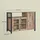 VASAGLE Anrichte 110 x 75 x 33 cm Braun / Schwarz