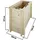 TIMBELA Hochbeet 78 x 38 x 57 cm Beige
