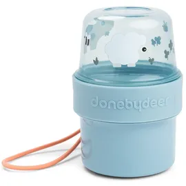 Done by Deer To Go 2-Way Snack Container Small - Tiny Farm Blau
