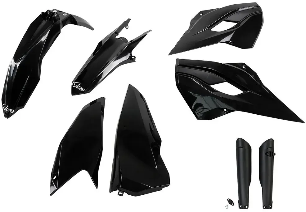 Ufo Husqvarna Te/tx/fe 2015-2016 Hukit615f-001 Fork Protectors & Plastikbausatz - Black - One Size