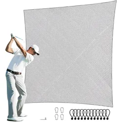 VEVOR Golfnetz, 3 x 4,5 m Golf-Übungsnetz, Indoor-Schlagnetz für Golf, Baseball, Hockey, Fußball, strapazierfähiges DIY-Ballnetz aus Nylon, Sportnetzbarriere für Fahrtrainingsschwung im Hinterhof (nur