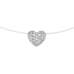 Smart Jewel Collier Anhänger Herz, Silber 925 