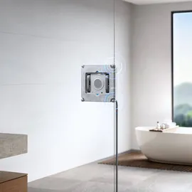 Ecovacs WINBOT Mini Fensterputzroboter, kompaktes Design, Doppel-Düsen mit Ultraschall-Zerstäubung, 9-Stufen-Schutzsystem, intelligente Pfadplanung, 4 Reinigungsmodi, Anti-Rutsch-System, Grau