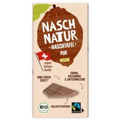Nasch Natur Dattelschokolade Pur vegan bio