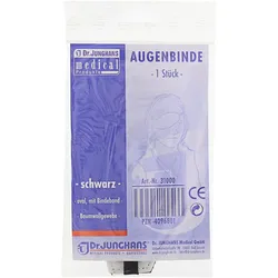 Augenbinde oval M.bindeband schwarz 1 St