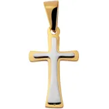 Kettenanhänger ADELIA ́S "Damen Anhänger – Kreuz Kreuzanhänger aus Edelstahl", gold, Schmuckanhänger, Damen, Edelstahl, Kettenanhänger, Geschenkidee: zeitlos und vielseitig