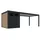 Weide Carport mit Abstellraum Aluminium Pergola 3  x7,2 m Anthrazit