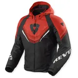 RevIt! Quantum 3 H2O Textiljacke Schwarz-Rot, L