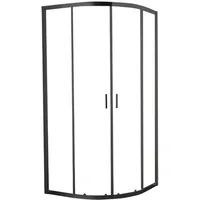 welltime Runddusche New Summer, BxT: 80x80 cm, Einscheibensicherheitsglas schwarz 80 cm x 190 cm x 80 cm