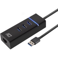 ACT USB-Hub 3 USB,1 RJ45