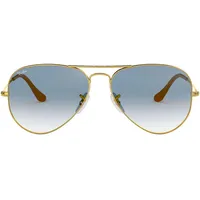 Ray Ban Aviator Large Metal RB3025 001/3F 62-14 polished gold/light blue gradient