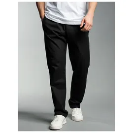 TRIGEMA Sweathose "TRIGEMA Freizeithose aus Sweat-Qualität", Herren, Gr. L, US-Größen, schwarz, 70% Baumwolle, 30% Polyester, sportlich, Hosen