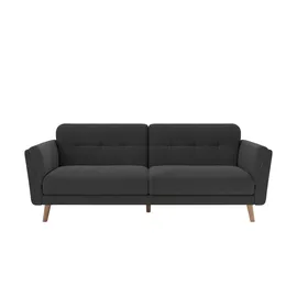 Sofa.de Einzelsofa mit Schlaffunktion Helsinki ¦ grau ¦ Maße (cm): B: 220,5 H: 80,5 T: 88