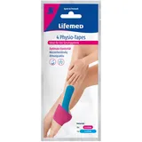4 Lifemed Physio-Tapes farbig sortiert Sprunggelenk 2 Größen
