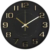 Atmosphera Créateur d'intérieur Horlorgeorge Relief Doris 30,0 cm D30cm schwarz