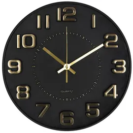 Atmosphera Créateur d'intérieur Horlorgeorge Relief Doris 30,0 cm D30cm schwarz