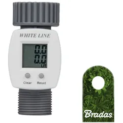 Digitaler Wasserzähler 3/4" LCD Wasserverbrauch Wasseruhr Wasserzähler WHITE LINE WL-3110 Bradas 9434