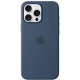 Apple Silikon Case mit MagSafe für iPhone 16 Pro Max Denim