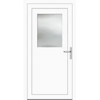 RC2 Nebeneingangstür Aluminium "HEDWIG" 69 mm Weiß RAL 9016 beidseitig innen öffnend DIN rechts
