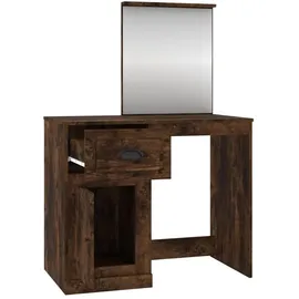 vidaXL Schminktisch Mit LEDs Räuchereiche 90x50x132,5 cm)