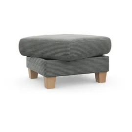 Home Affaire Polsterhocker Summer Cord 77 x 48 x 67 cm Silber
