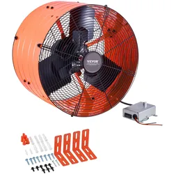 VEVOR Abluftventilator 2940CFM 420x275mm einstellbarer Thermostat Dachboden
