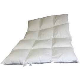 Betten Hofmann Luxus 8cm Hochsteg Daunenbett Daunendecke 155x220 3x4 100% neue Landdaunen - Weiß