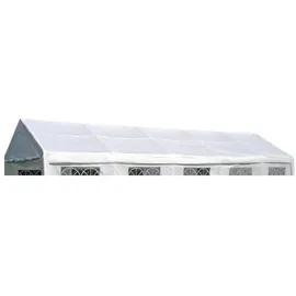 DEGAMO Ersatzdach / Dachplane PALMA für Zelt 4x10 Meter, PE weiss 180g/m2, incl. Spanngummis