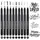 DealKits Kalligraphie Stifte Set 10 St. 10 Größen Schwarz